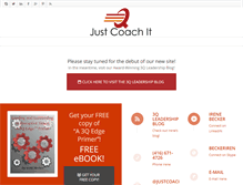 Tablet Screenshot of justcoachit.com